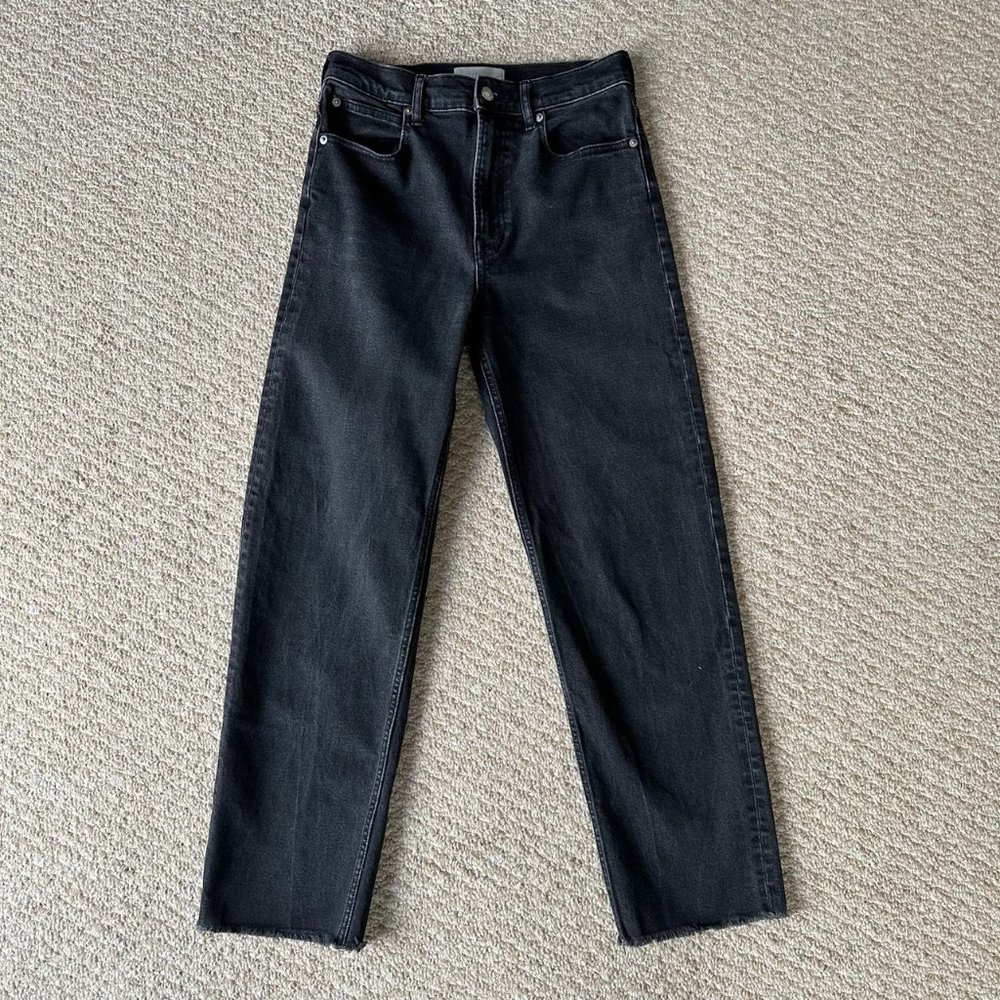 Everlane The Way-High Jean - Size 27 Long - Coal (Black) - Straight Leg